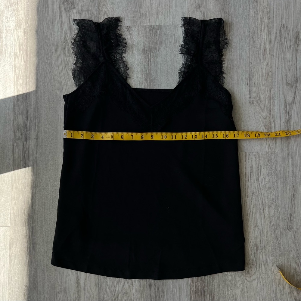 LACED SHOULDER DETAIL DAINTY CAMI TOP - Picture 6 of 6